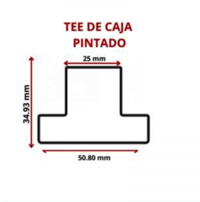 TEE DE CAJA PINTADA